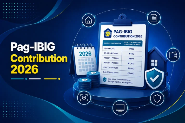 Pag-IBIG Contribution 2026: Rates, Table, Calculation and Online Check