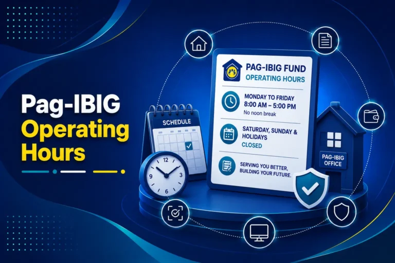 Pag-IBIG Operating Hours: Branch, Mall and Hotline Schedules